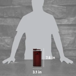 Stanley Classic Easy Fill 8oz Wide Mouth Flask -Stanley Store 10 00837 190 3