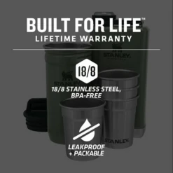 Stanley Adventure Shot Glass Set + Flask Hammertone Green -Stanley Store 10 01883 077 5 600x600 d9eebf2c e34f 4ef5 a33d 65ce70be8a9a