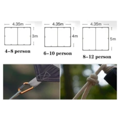 Adventurer Tanxianzhe Waterproof Awning Anti-tearing Sunshade Tarp Outdoor Camping Tan -Stanley Store 10 be75dbe4 f49c 4ec7 a1c3 d4027e0246b5