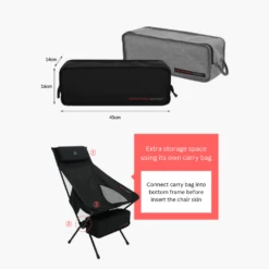 KZM Schwyz High Lightweight Chair Black -Stanley Store 11 50f4835c a2cd 4640 89a6 b3b912b35f04