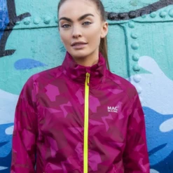 Mac In A Sac Edition - Unisex Waterproof Packable Camo Jacket Windbreaker -Stanley Store 1220PK 1