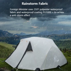 Hewolf 2 Person Camping Tent -Stanley Store 1589 11