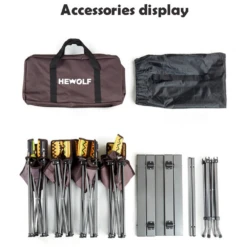 Hewolf 5pcs Set Camping Foldable Table And Chairs -Stanley Store 1746 10 1