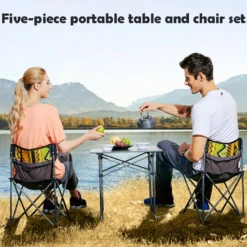 Hewolf 5pcs Set Camping Foldable Table And Chairs -Stanley Store 1746 3 1