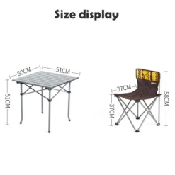 Hewolf 5pcs Set Camping Foldable Table And Chairs -Stanley Store 1746 9 1