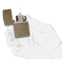 Zippo 201FB Antique Brass - Refillable Windproof Lighter -Stanley Store 201FB 1