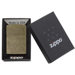 Zippo 201FB Antique Brass - Refillable Windproof Lighter -Stanley Store 201FB 2