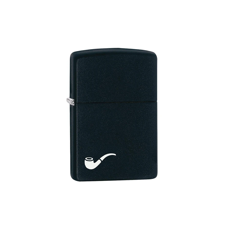 Zippo 218PL Black Matte Pipe Lighter With Pipe Logo - Refillable Windproof Lighter 3 Zippo 218PL Black Matte Pipe Lighter With Pipe Logo - Refillable Windproof Lighter