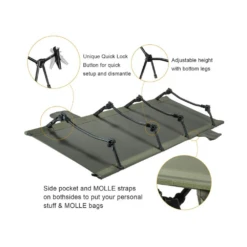 OneTigris Outdoor Foldable Camp Bed - Ranger Green -Stanley Store 3 97093e6b 1c9b 4cf7 8df9 fa2ecadc0c4d