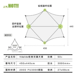 Vidalido 8 Point Medium Tarp Black With 2.2M Pole -Stanley Store 3 bbf511bd 71bd 4e5e 96aa 1098e1399a25