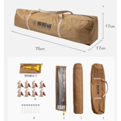 Adventurer Tanxianzhe Waterproof Awning Anti-tearing Sunshade Tarp Outdoor Camping Tan -Stanley Store 4 5cb3d779 003a 4e5d 8477 d1c1efada5c5