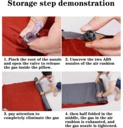 Hewolf Inflatable Mat Orange - Single/Double -Stanley Store 55 3