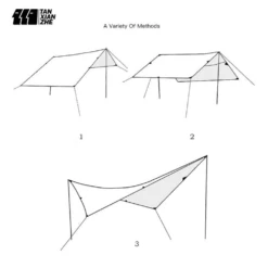 Adventurer Tanxianzhe Waterproof Awning Anti-tearing Sunshade Tarp Outdoor Camping Tan -Stanley Store 5 49659ba7 f00d 4505 b060 303053a70f32