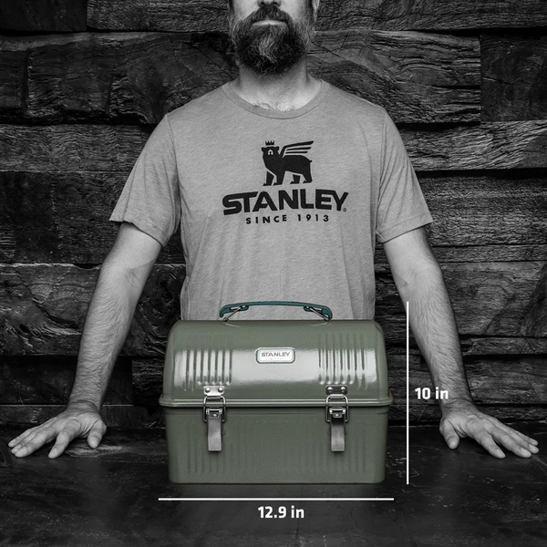 Stanley Classic Lunchbox 10QT Hammertone Green 6 Stanley Classic Lunchbox 10QT Hammertone Green - Image 4