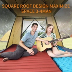 Hewolf Auto 3-4 Person Tent - Camel -Stanley Store 6 4