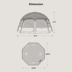 KZM Viva Dome Shelter Plus - Sand -Stanley Store 8 cb271a39 b869 44c2 a074 ae68af7dab32