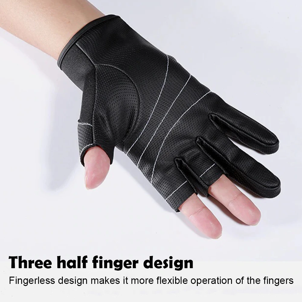 Kyncilor 3 Fingers Resistance Leather Gloves 5 Kyncilor 3 Fingers Resistance Leather Gloves - Image 3