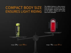 Fenix BCO5R Multifunctional Rechargable Bicycle Tail Light -Stanley Store BC05R 03 E 97134.1542211097