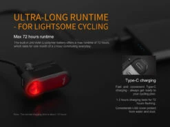Fenix BCO5R Multifunctional Rechargable Bicycle Tail Light -Stanley Store BC05R 08 E 14496.1542211098