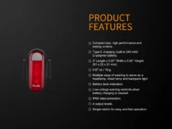 Fenix BCO5R Multifunctional Rechargable Bicycle Tail Light -Stanley Store BC05R 13 E 90615.1542211098