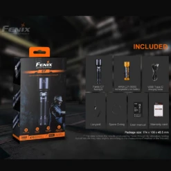 Fenix C7 Luminus SST70 Cool White LED Flashlight - Black -Stanley Store C7 life 02