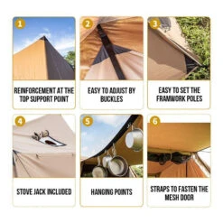 OneTigris Solo Homestead Camping Tent (TC Version) 11 OneTigris Solo Homestead Camping Tent (TC Version) -Stanley Store CE BHS06 TC A 05