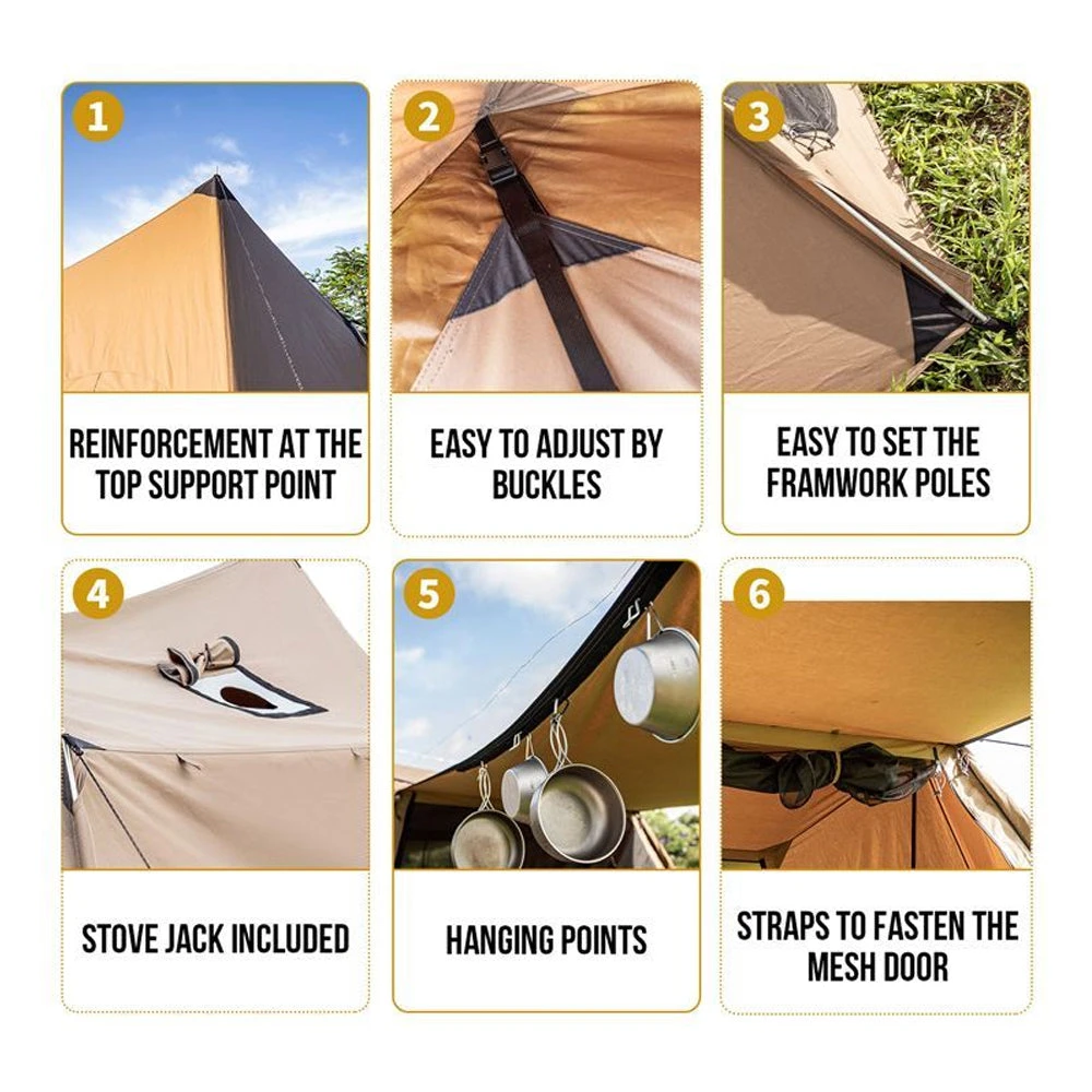 OneTigris Solo Homestead Camping Tent (TC Version) 7 OneTigris Solo Homestead Camping Tent (TC Version) - Image 5