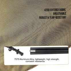 OneTigris Outdoor Foldable Camp Bed - Coyote Brown -Stanley Store CE ZDC01 CB 05