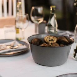 Barebones Enamel Mixing Bowl Slate - Set Of 2 -Stanley Store CKW 378 06