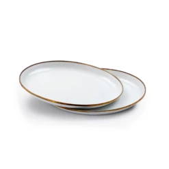 Barebones Enamel Salad Plate - Set Of 2 -Stanley Store CKW 392 02