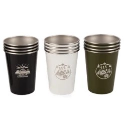 Camp Leader 4 Pcs Stainless Steel Cup - Black 11 Camp Leader 4 Pcs Stainless Steel Cup - Black -Stanley Store CL01 GRN 03