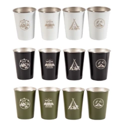 Camp Leader 4 Pcs Stainless Steel Cup - White -Stanley Store CL01 WHT 03 590d9ee4 c765 4bb9 862c 815fef29fbeb