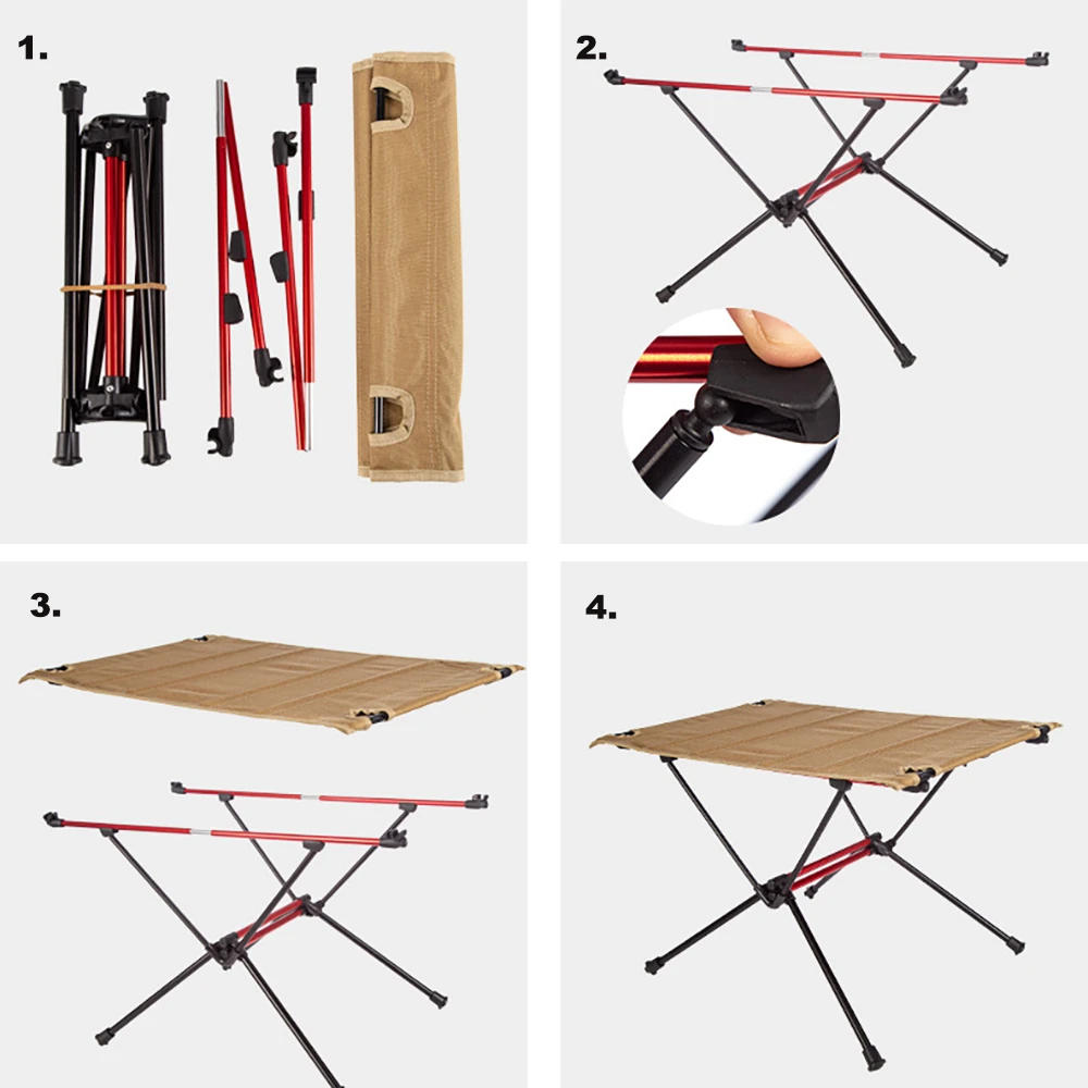 Camp Leader Fabric Top Folding Table - CAMO 6 Camp Leader Fabric Top Folding Table - CAMO - Image 4