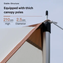 Adventurer Tanxianzhe Waterproof Awning Anti-tearing Sunshade Tarp Outdoor Camping Tan -Stanley Store CLEARANCEADVENTURER