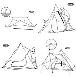 Vidalido Teepee Tent - Camel -Stanley Store Camel 5