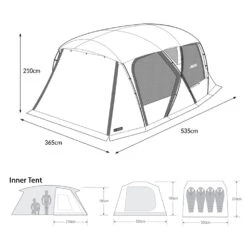 KZM New X-5 Tent -Stanley Store Dimension