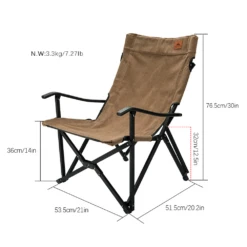 Campingmoon Foldable Camping Chair -Stanley Store F 1003C CF 3