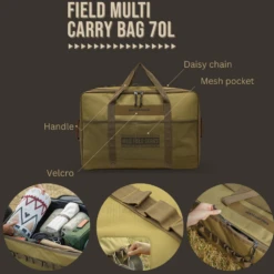 KZM Field Multi Carry Bag 70L & 80L -Stanley Store Features 70L