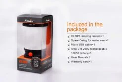 Fenix CL30R Camping Lantern -Stanley Store Fenix CL30R Lantern included items