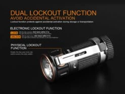 Fenix E16 XP-L Hi Neutral White LED Flashlight BLACK 700 Lumen -Stanley Store Fenix E16 Flashlight Lock out