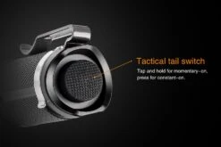 Fenix PD25 XP-L LED Flashlight Black -Stanley Store Fenix PD25 Flashlight Tail Switch