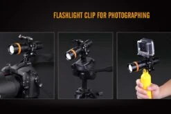 Fenix SD11 XM-L2 U2 Diving Photographic Light -Stanley Store Fenix SD11 Diving Flashlight camera clip