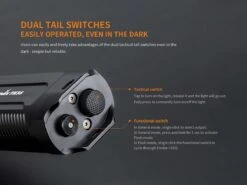 Fenix TK35 2018 XHP35 HI LED Flashlight 1300LM Black -Stanley Store Fenix TK35 2018 Flashlight switches 1