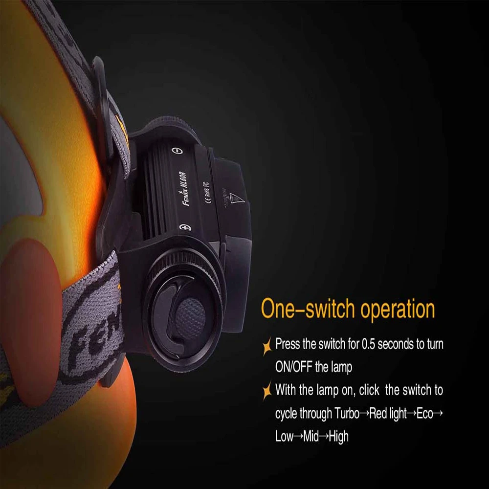 Fenix HL60R Headlamp - Yellow 6 Fenix HL60R Headlamp - Yellow - Image 4