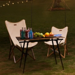 Hewolf Foldable Wooden Chair - Small -Stanley Store HW J2058S KHA 04