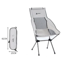 Hewolf Space Large Aluminum Alloy Foldable Chair -Stanley Store HW J2072 GRY 2