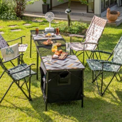 KZM Union Iron Mesh Cabinet 2 Folding Table -Stanley Store K20T3U004 6 600x600 1c05f21c 1c43 4325 b6f7 3edbae21c360