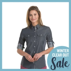 Kuhl Kiley LS - Vintage Indigo/Sail Blue