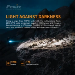 Fenix LD32 UVC XHP 35 HI And 10mW UVC LED Flashlight Black -Stanley Store LD32 9 600x600 0461fdd0 8659 4a0e a455 e16fb090fd4c