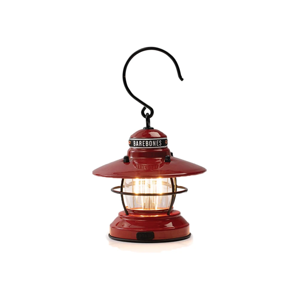 Barebones Edison Mini Lantern Red 3 Barebones Edison Mini Lantern Red